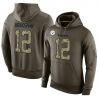 Cheap Terry Bradshaw Steelers Hoodie From China Olive Salute To Service #12