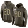 Cheap Rocky Bleier Steelers Hoodie From China Olive Salute To Service #20