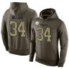 Cheap DeAngelo Williams Steelers Hoodie From China Olive Salute To Service #34
