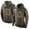 Cheap Maurkice Pouncey Steelers Hoodie From China Olive Salute To Service #53