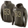 Cheap Dermontti Dawson Steelers Hoodie From China Olive Salute To Service #63