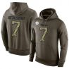 Cheap Ben Roethlisberger Steelers Hoodie From China Olive Salute To Service #7