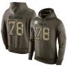 Cheap Alejandro Villanueva Steelers Hoodie From China Olive Salute To Service #78