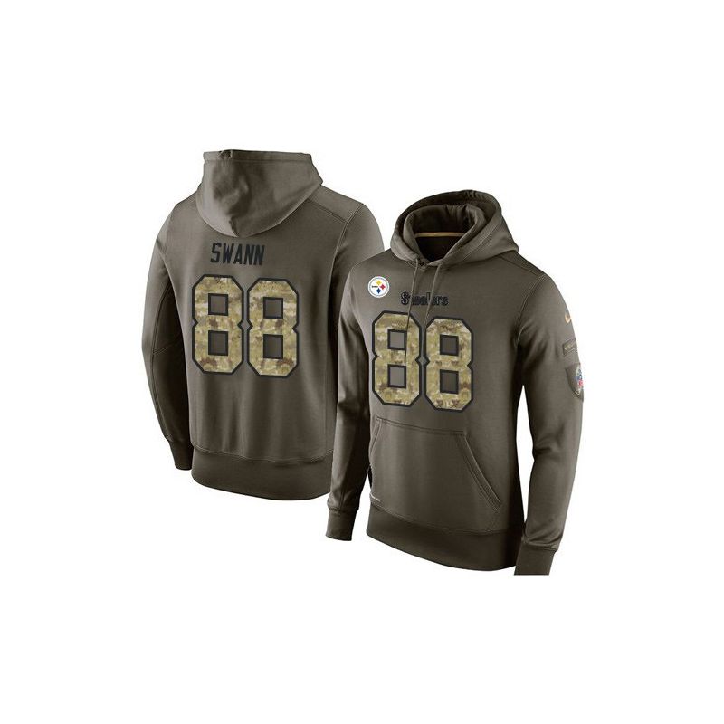 Cheap Lynn Swann Steelers Hoodie From China Olive Salute To Service #88