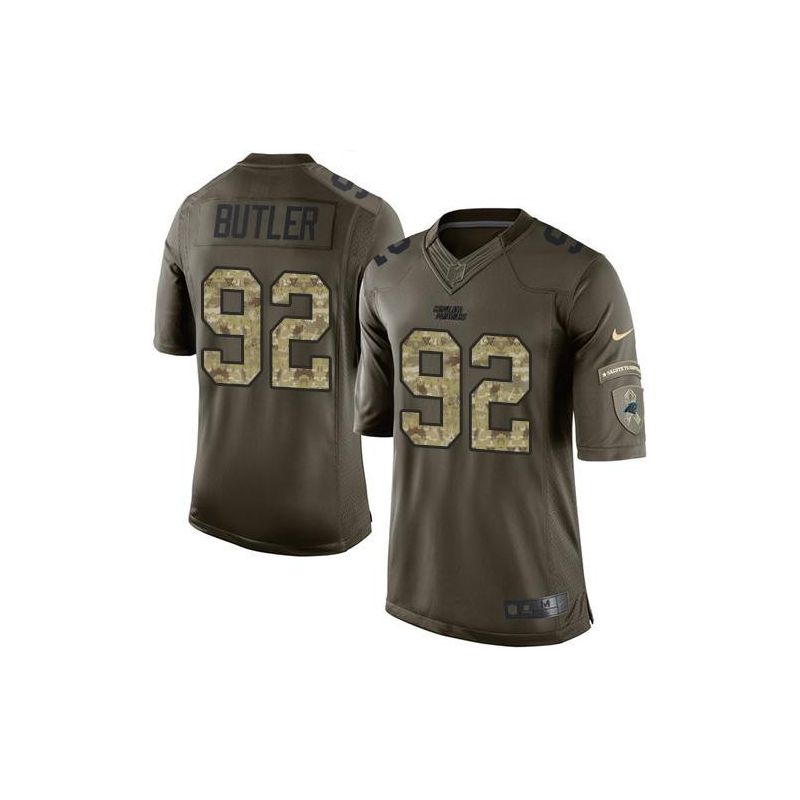 Cheap Vernon Butler Panthers Jersey From China Olive Salute To Service #92