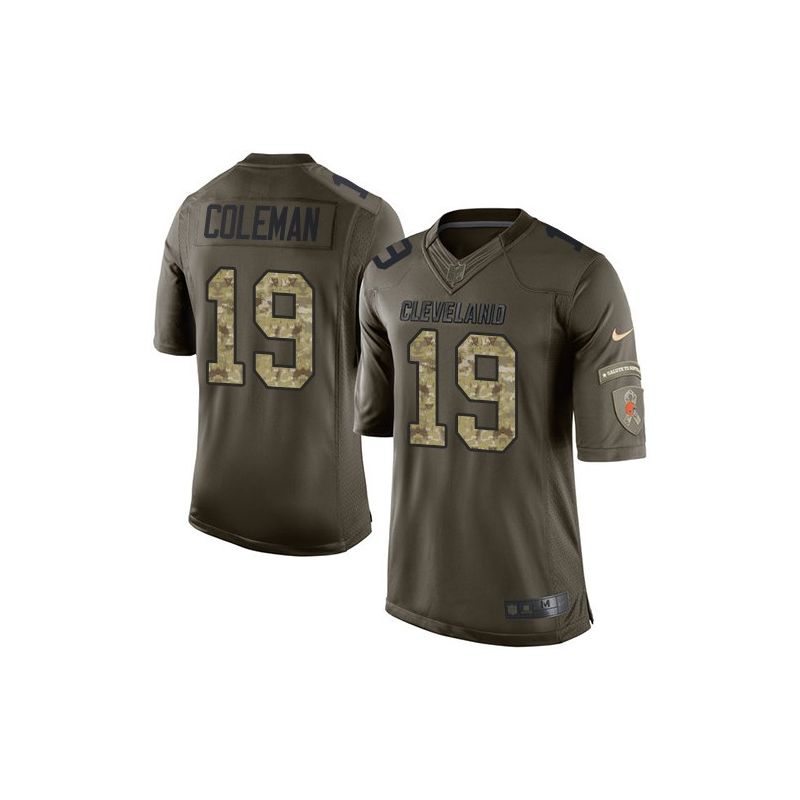 Cheap Corey Coleman Browns Jersey From China Olive Salute To Service #19