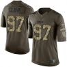 Cheap Kenny Clark Packers Jersey From China Olive Salute To Service #97