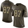 Cheap CJ Fiedorowicz Texans Jersey From China Olive Salute To Service #87
