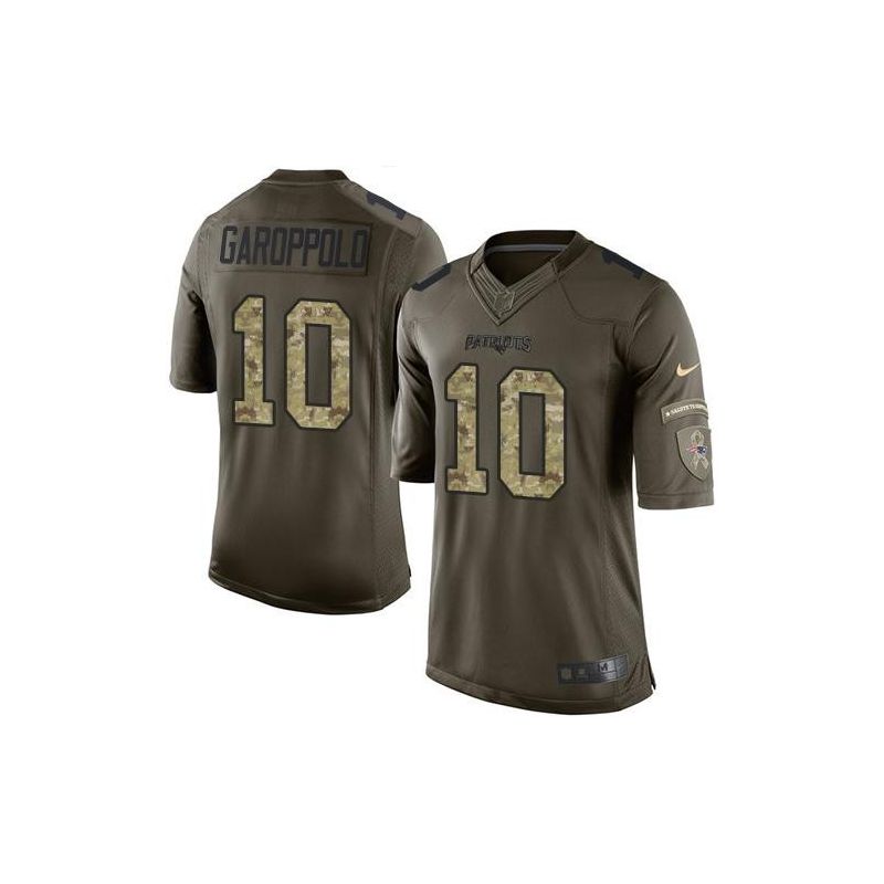 Cheap Jimmy Garoppolo Patriots Jersey From China Olive Salute To Service #10