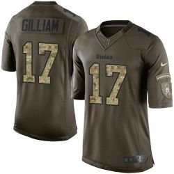 Cheap Joe Gilliam Steelers Jersey From China Olive Salute To Service #17