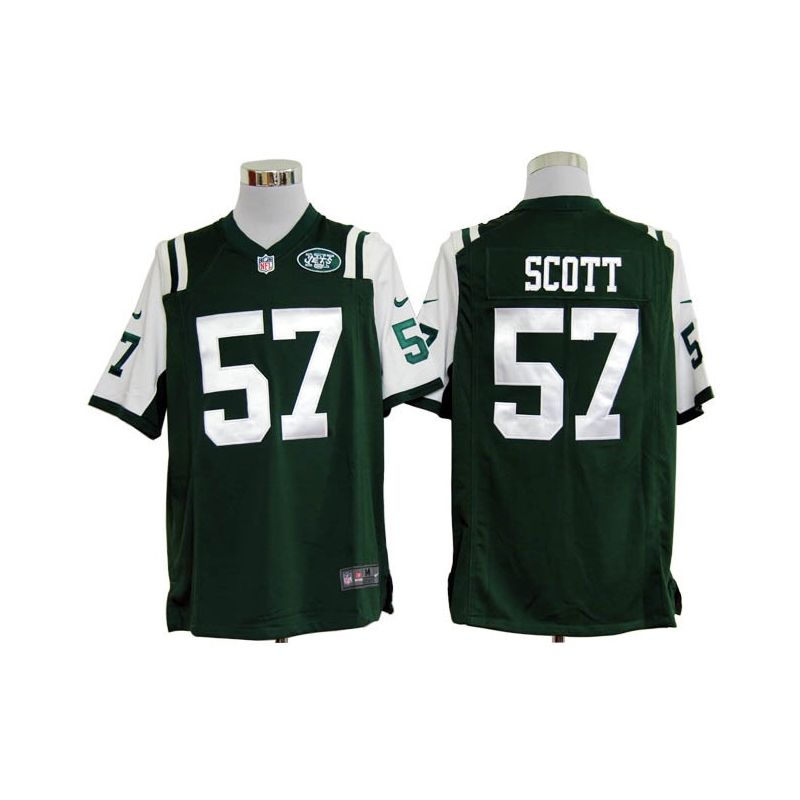 Cheap Bart Scott Jets Jersey #57 Green From China Game