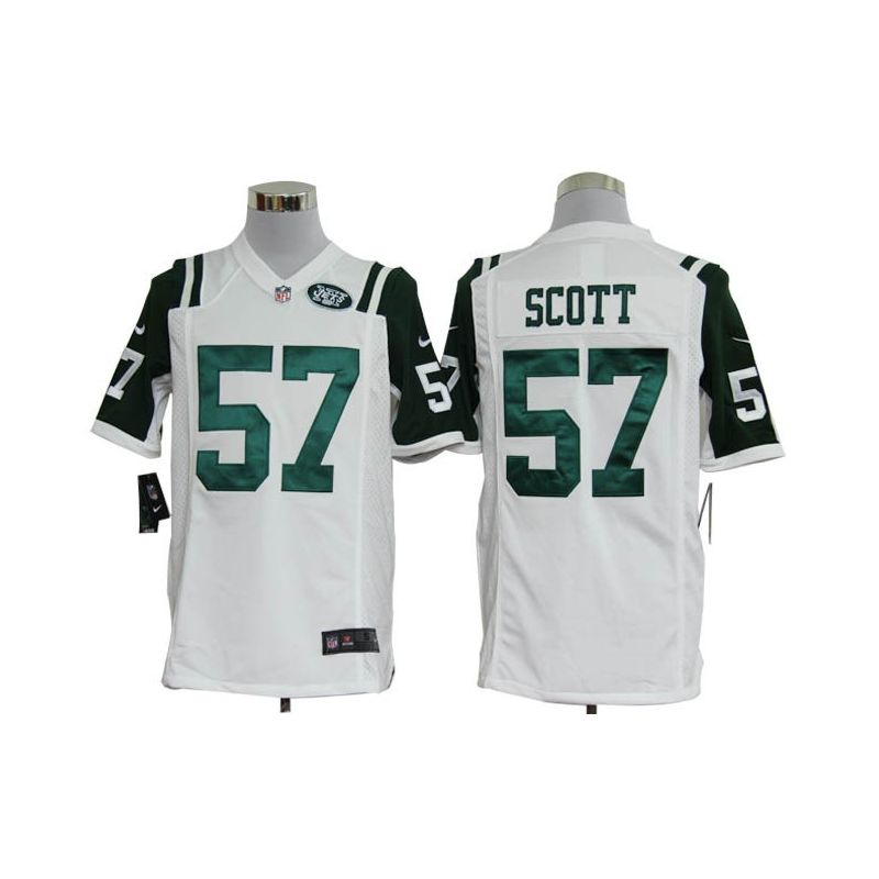 Cheap Bart Scott Jets Jersey #57 White From China Game