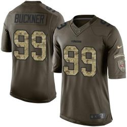 Cheap DeForest Buckner 49ers Jersey From China Olive Salute To Service #99