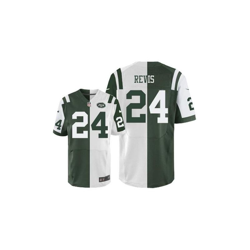 Cheap Darrelle Revis Jets Jersey From China Split #24