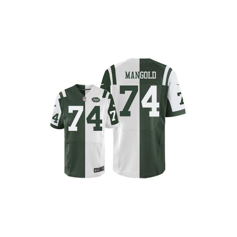 Cheap Nick Mangold Jets Jersey From China Split #74