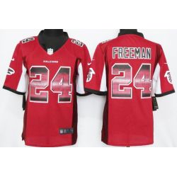 Cheap Devonta Freeman Falcons Jersey From China Red Strobe Limited #24