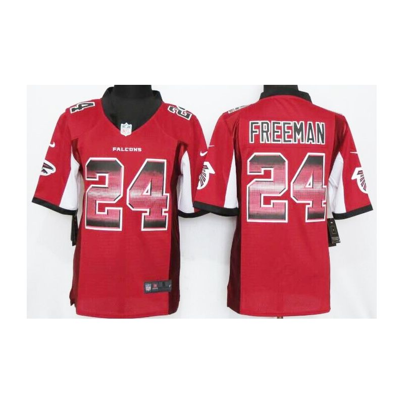 Cheap Devonta Freeman Falcons Jersey From China Red Strobe Limited #24