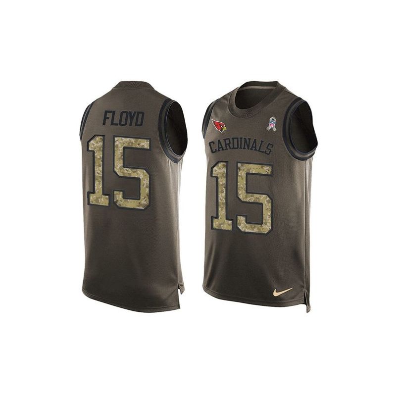 Cheap Michael Floyd Cardinals Tank Top From China Salute TO Service Olive #15