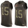Cheap Michael Floyd Cardinals Tank Top From China Salute TO Service Olive #15