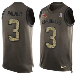 Cheap Carson Palmer Cardinals Tank Top From China Salute TO Service Olive #3