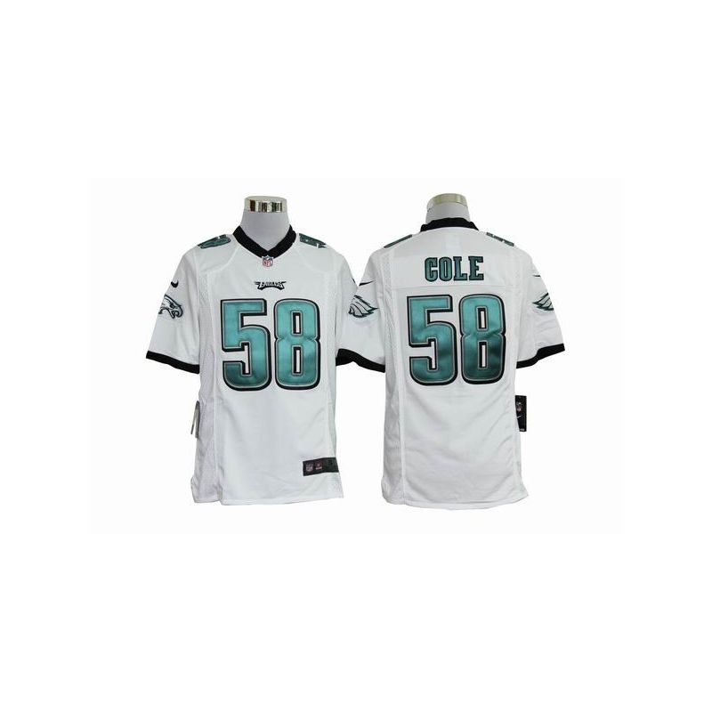 Cheap Trent Cole Eagles Jersey #58 White From China Game Cheap Trent Cole Eagles Jersey #58 White From China Game