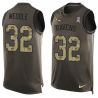 Cheap Eric Weddle Ravens Tank Top From China Salute TO Service Olive #32