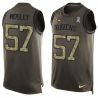 Cheap CJ Mosley Ravens Tank Top From China Salute TO Service Olive #57