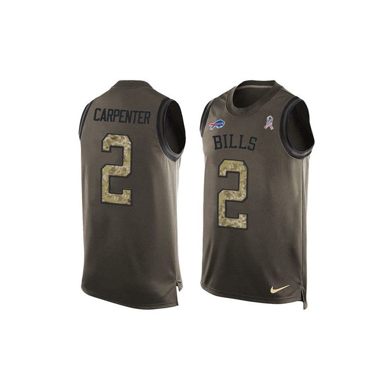 Cheap Dan Carpenter Bills Tank Top From China Salute TO Service Olive #2