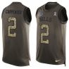 Cheap Dan Carpenter Bills Tank Top From China Salute TO Service Olive #2