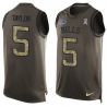 Cheap Tyrod Taylor Bills Tank Top From China Salute TO Service Olive #5