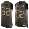 Cheap Preston Brown Bills Tank Top From China Salute TO Service Olive #52