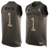 Cheap Cam Newton Panthers Tank Top From China Salute TO Service Olive #1