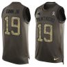Cheap Ted Ginn Jr Panthers Tank Top From China Salute TO Service Olive #19
