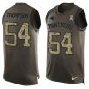 Cheap Shaq Thompson Panthers Tank Top From China Salute TO Service Olive #54