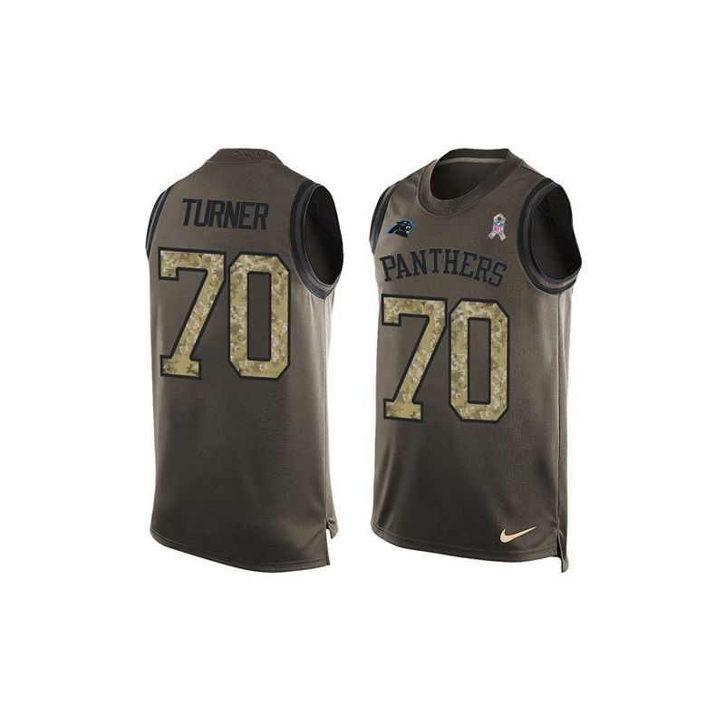 Cheap Trai Turner Panthers Tank Top From China Salute TO Service Olive #70