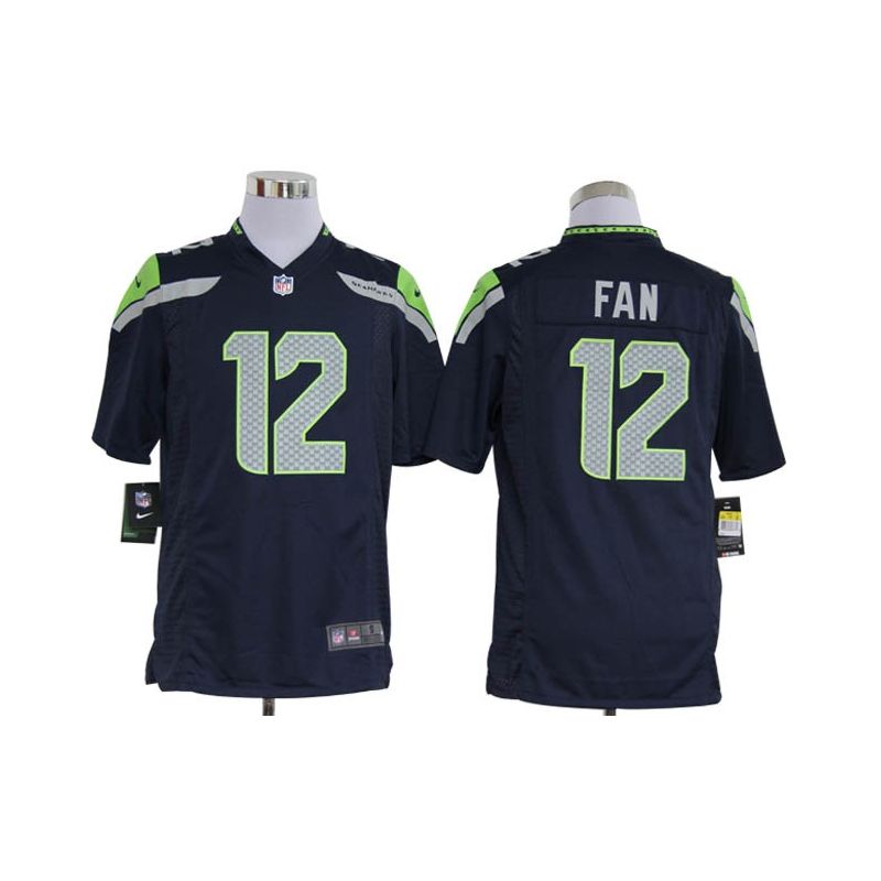 Cheap 12th Fan Seahawks Jersey #12 Dark Blue From China Game