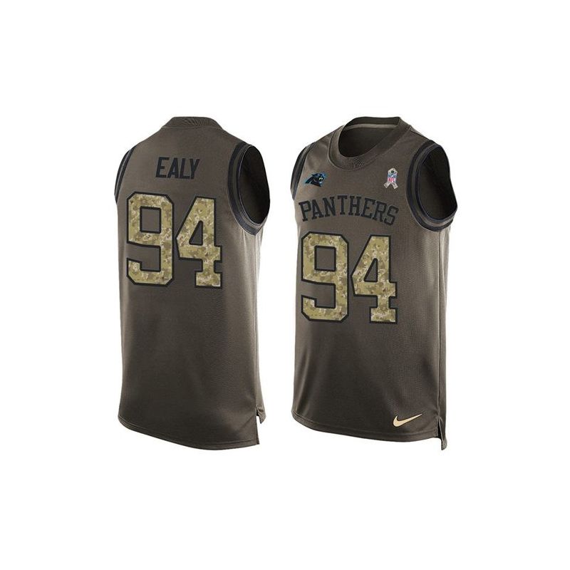 Cheap Kony Ealy Panthers Tank Top From China Salute TO Service Olive #94