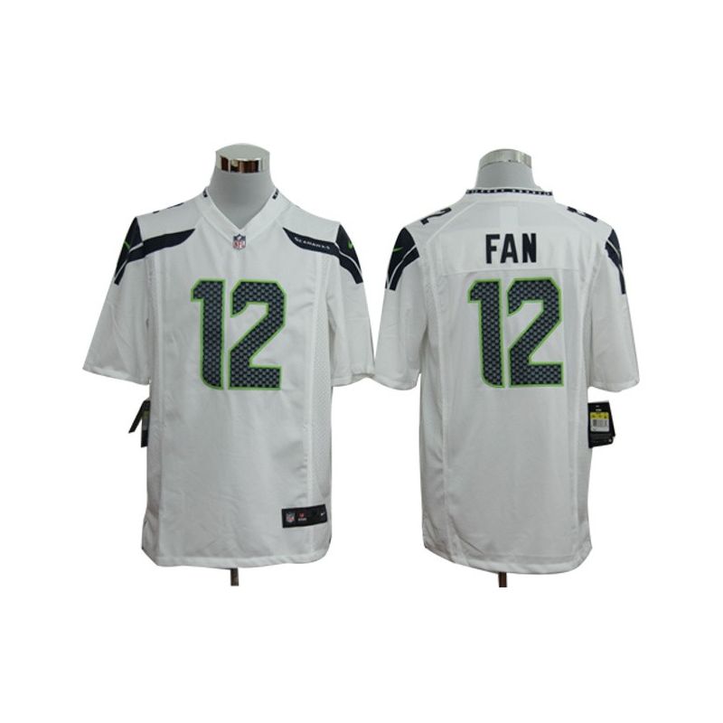 Cheap 12th Fan Seahawks Jersey #12 White From China Game