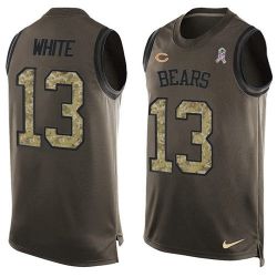 Cheap Kevin White Bears Tank Top From China Salute TO Service Olive #13