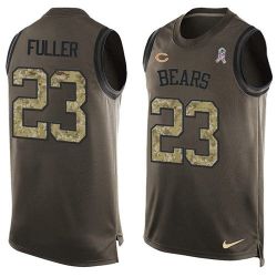 Cheap Kyle Fuller Bears Tank Top From China Salute TO Service Olive #23