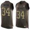 Cheap Walter Payton Bears Tank Top From China Salute TO Service Olive #34