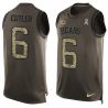 Cheap Jay Cutler Bears Tank Top From China Salute TO Service Olive #6