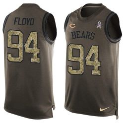 Cheap Leonard Floyd Bears Tank Top From China Salute TO Service Olive #94