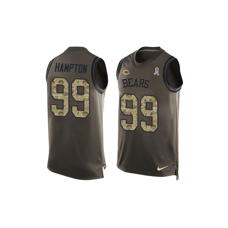 Cheap Dan Hampton Bears Tank Top From China Salute TO Service Olive #99