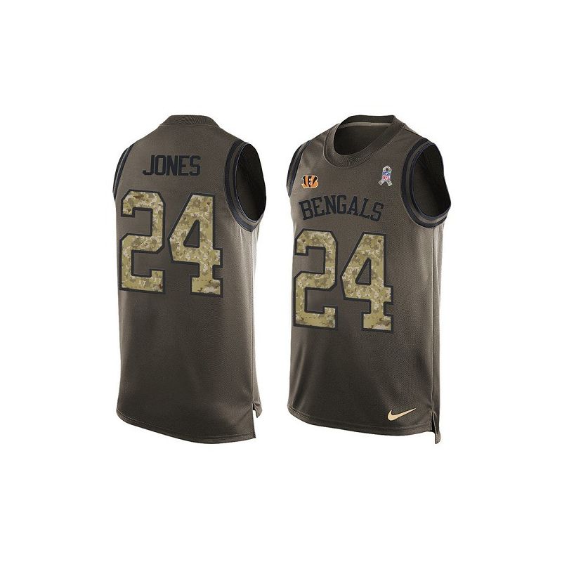 Cheap Adam Jones Bengals Tank Top From China Salute TO Service Olive #24