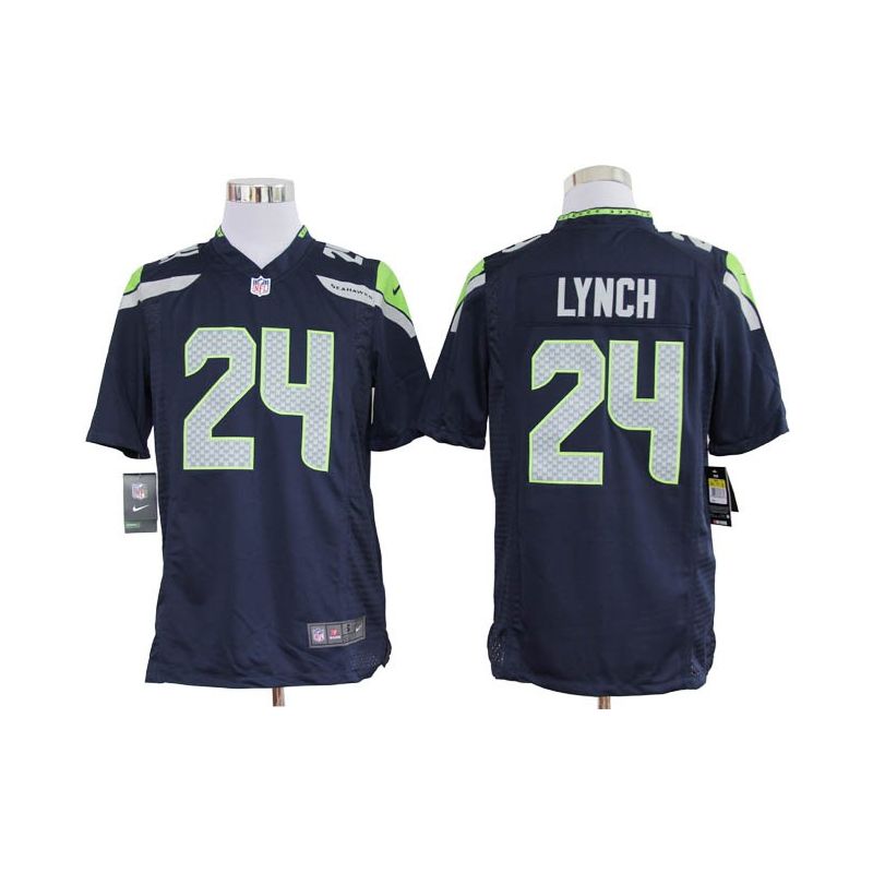 Cheap Marshawn Lynch Seahawks Jersey #24 Blue From China Game