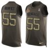 Cheap Vontaze Burfict Bengals Tank Top From China Salute TO Service Olive #55