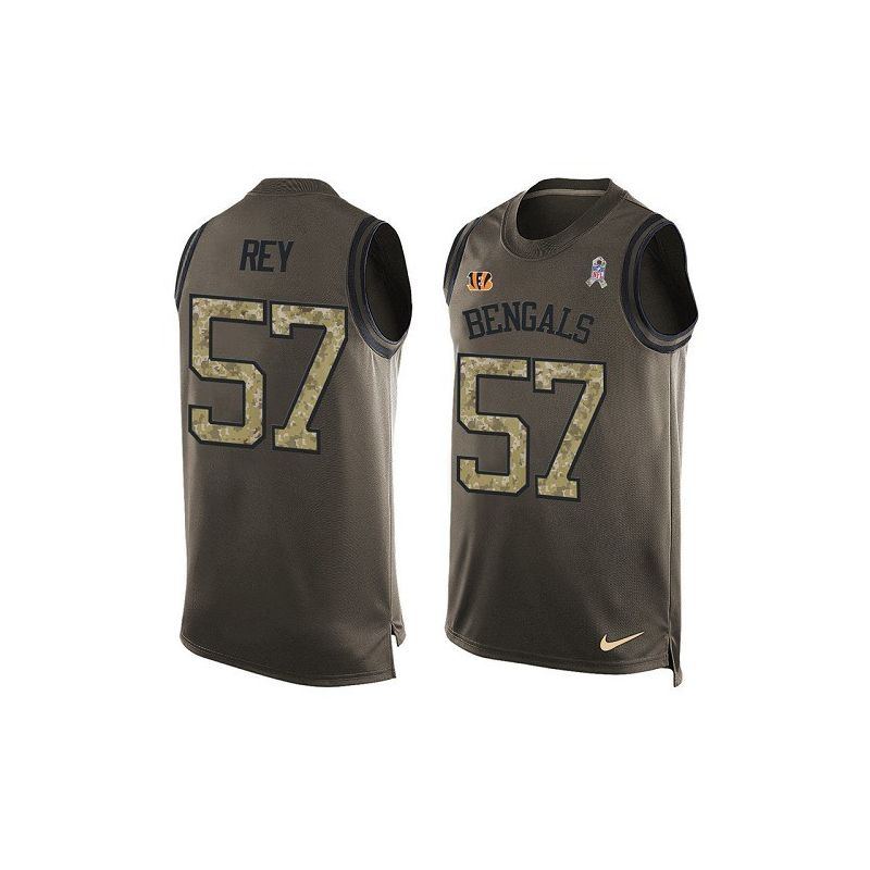 Cheap Vincent Rey Bengals Tank Top From China Salute TO Service Olive #57