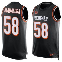 Cheap Rey Maualuga Bengals Tank Top From China #58