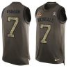Cheap Boomer Esiason Bengals Tank Top From China Salute TO Service Olive #7